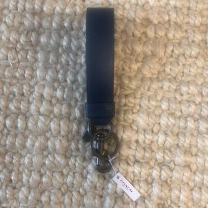 COACH Loop Keychain Blue NWT